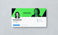 design a professional social media header and cover