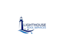 design minimalist lighthouse logo with clean, modern style