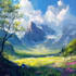 paint beautiful pixel art backgrounds and landscapes