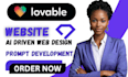 design a reposive lovable ai website lovable dev ai lovable ai app