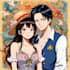 custom couple portrait one piece anime style