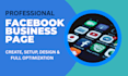 create, setup and optimize impressive facebook business page
