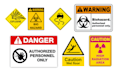 design safety, warning, hazard and caution sign