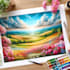 do a illustration food illusration, architecture, flowers
