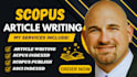 write and publish scopus, ssci, scie, sci, isi indexed journal articles