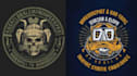 make vintage skull pub beer logo