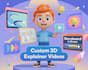craft a stunning pixar style 3d explainer animation