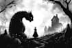 draw black and white illustrations