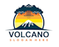 design high quality volcano logo satisfaction guaranteed