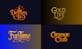 create typography and text logo design