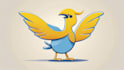 design bird mascot logo within new concepts