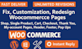 create ecommerce website using woocommerce online fix custom wordpress plugin