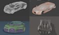 create 3d car modeling and rendering