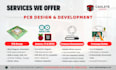 pcb design, schematics, and firmware development