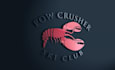 create a high quality lobster and ski logo