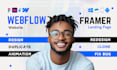 framer website figma to framer webflow website gohighlevel sales funnel fix bug