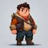 design a 2d cartoon character