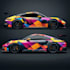 do tesla cybertruck wrap design, vehicle wrap design,