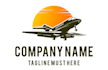 design beautiful airplane logo