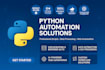 build a custom python script for automation or web scraping