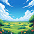 draw beautiful flat landscape illustration art