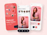 develop tiktok clone app, dating app ui ux in figma flutter app android ios