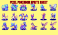 create 8bits pixel art tileset character topdown animation sprites rpg game art