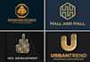 design real estate, construction and property logo
