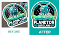 recreate and enhance your existing logo, sticker   into a high resolution vector