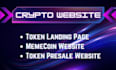 create solana memecoin token, staking website, presale website, smart contract