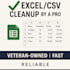 clean, format, and organize your excel or CSV data