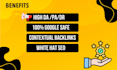 do monthly off page SEO service using high authority do follow backlinks