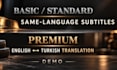 create english or turkish subtitles and srt captions