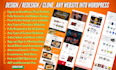 clone website duplicate website replicate any website or redesign website