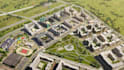 design 3d new town, estate, master plan,property map, housing scheme layout plan
