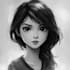 recreate anime character in digital an graphite