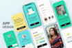 design stunning mobile app screens with perfect UX