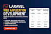 develop custom laravel web application with database and rest API develop