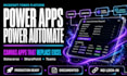build microsoft power apps, power automate , canvas apps