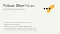 write podcast show notes for your episodes