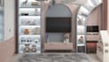 restyle 3d luxury kids room, cozy bed, toy mockup, interior layout, cad render