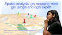 do spatial analysis, gis mapping, web gis, arcgis, qgis