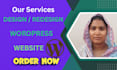 design or redesign word press website