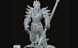 design 3d medieval character, trpg army,knight, ancient styled miniature,fan art
