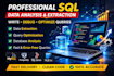 write sql queries for data analysis and reporting