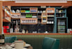 render apartment interior, redesign cafe, coffee shop, realistic external model