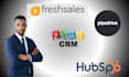 set up sales automation using crms such as pipedrive hubspot zoho CRM
