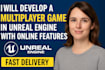 develop a multiplayer game in unreal engine with online features