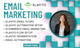 create klaviyo ab tested email campaign with powerful automation and sales copy