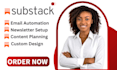 setup your substack account substack post and newsletter template